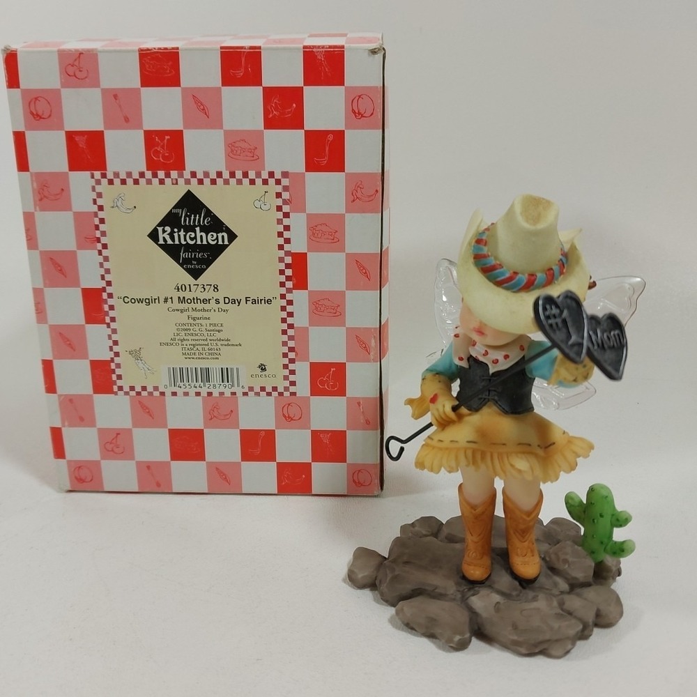 Little Kitchen Fairies Number 1 Mom Mothers Day Fairy Cowgirl 4017378